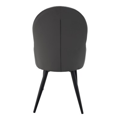 Scaun dining, gri/ negru, KALINA