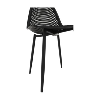 Scaun dining, negru, TEGRA TYP 2