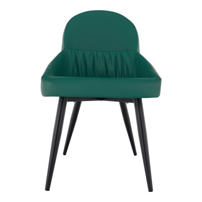 Scaun dining, verde/ metal, KALINA