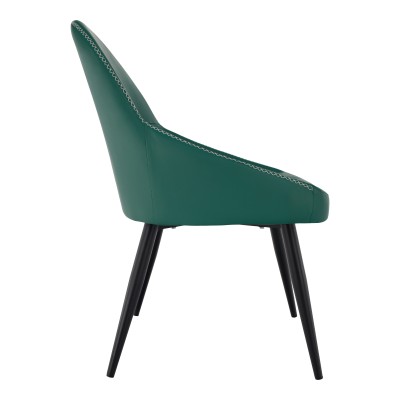 Scaun dining, verde/ metal, KALINA