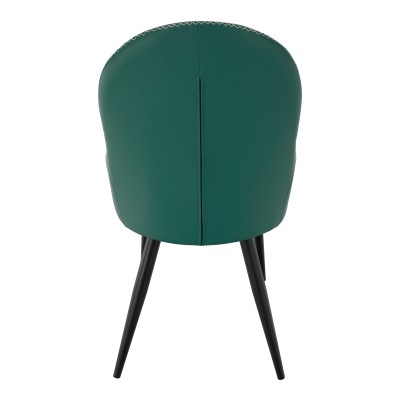 Scaun dining, verde/ metal, KALINA