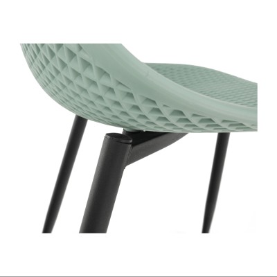 Scaun dining, verde/ negru, TEGRA TYP 2