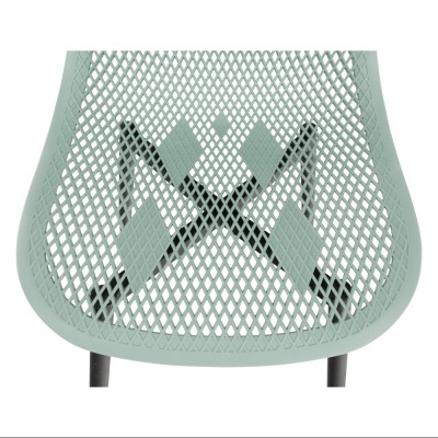 Scaun dining, verde/ negru, TEGRA TYP 2