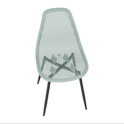 Scaun dining, verde/ negru, TEGRA TYP 2