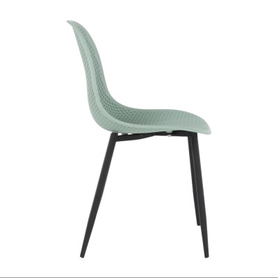 Scaun dining, verde/ negru, TEGRA TYP 2