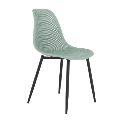 Scaun dining, verde/ negru, TEGRA TYP 2