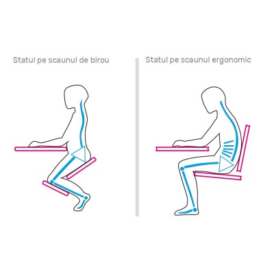 Scaun ergonomic, crem/ fag, GROCO