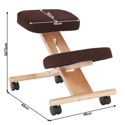 Scaun ergonomic, maro/ fag, FLONET