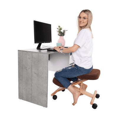 Scaun ergonomic, maro/ fag, FLONET