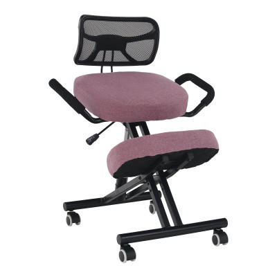 Scaun ergonomic, roz/ negru, RUFUS