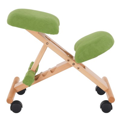 Scaun ergonomic, verde/ fag, GROCO