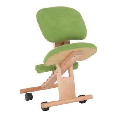 Scaun ergonomic, verde/ fag, GROCO