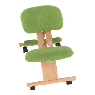 Scaun ergonomic, verde/ fag, GROCO