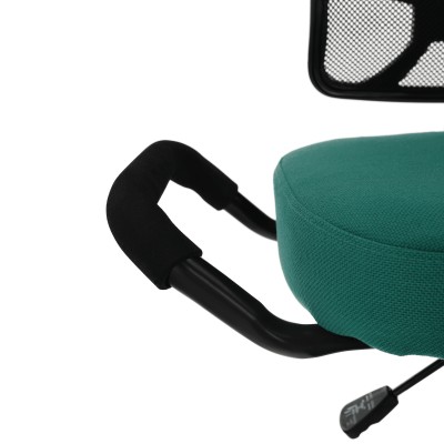 Scaun ergonomic, verde/ negru, RUFUS