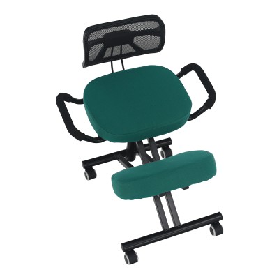 Scaun ergonomic, verde/ negru, RUFUS