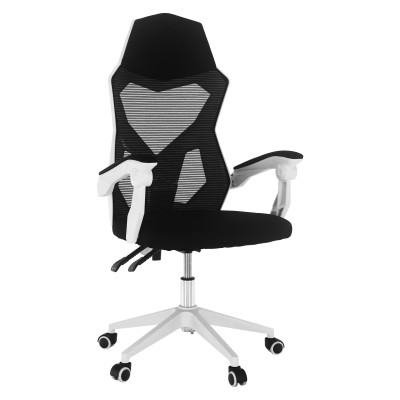 Scaun gaming, negru/ alb, YOKO