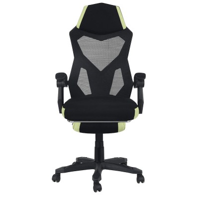 Scaun gaming, negru/ verde, TOM