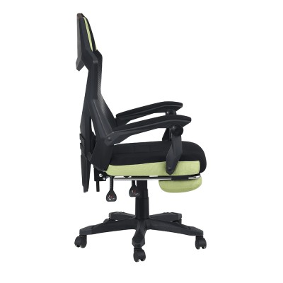 Scaun gaming, negru/ verde, TOM