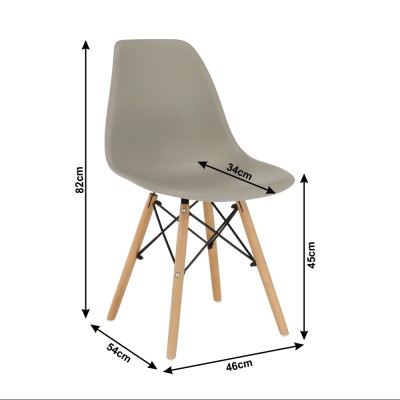 Scaun modern, gri, CIRILA