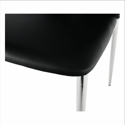 Scaun modern, negru/ alb, SIGNA