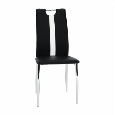 Scaun modern, negru/ alb, SIGNA