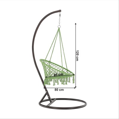 Scaun suspendabil, verde, AMADO