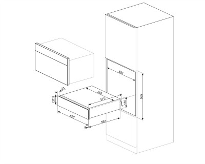 Sertar vidare SMEG - CPV115S