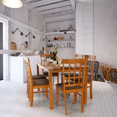 Set dining 1+6, cireş, GRID