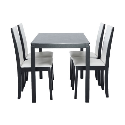 Set dining, wenge/ piele ecologică, VENIS