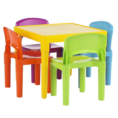 Set masă și scaune copii, multicolor, ZILBO