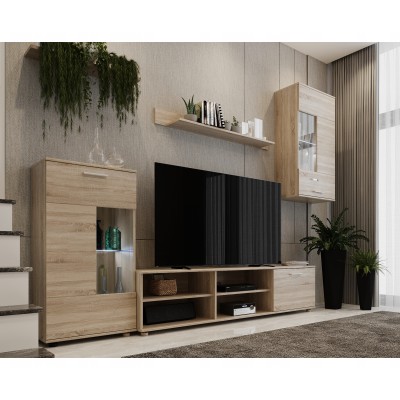 Set mobilier living, stejar sonoma, SAMI