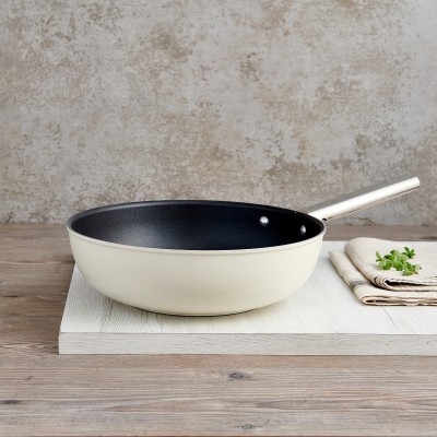 Tigaie WOK, 30 cm, crem - CKFW3001CRM