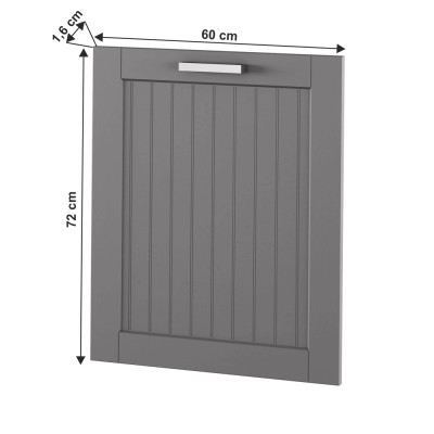 Uşă pentru maşina de spălat vase 60, gri închis, JULIA TYP 59